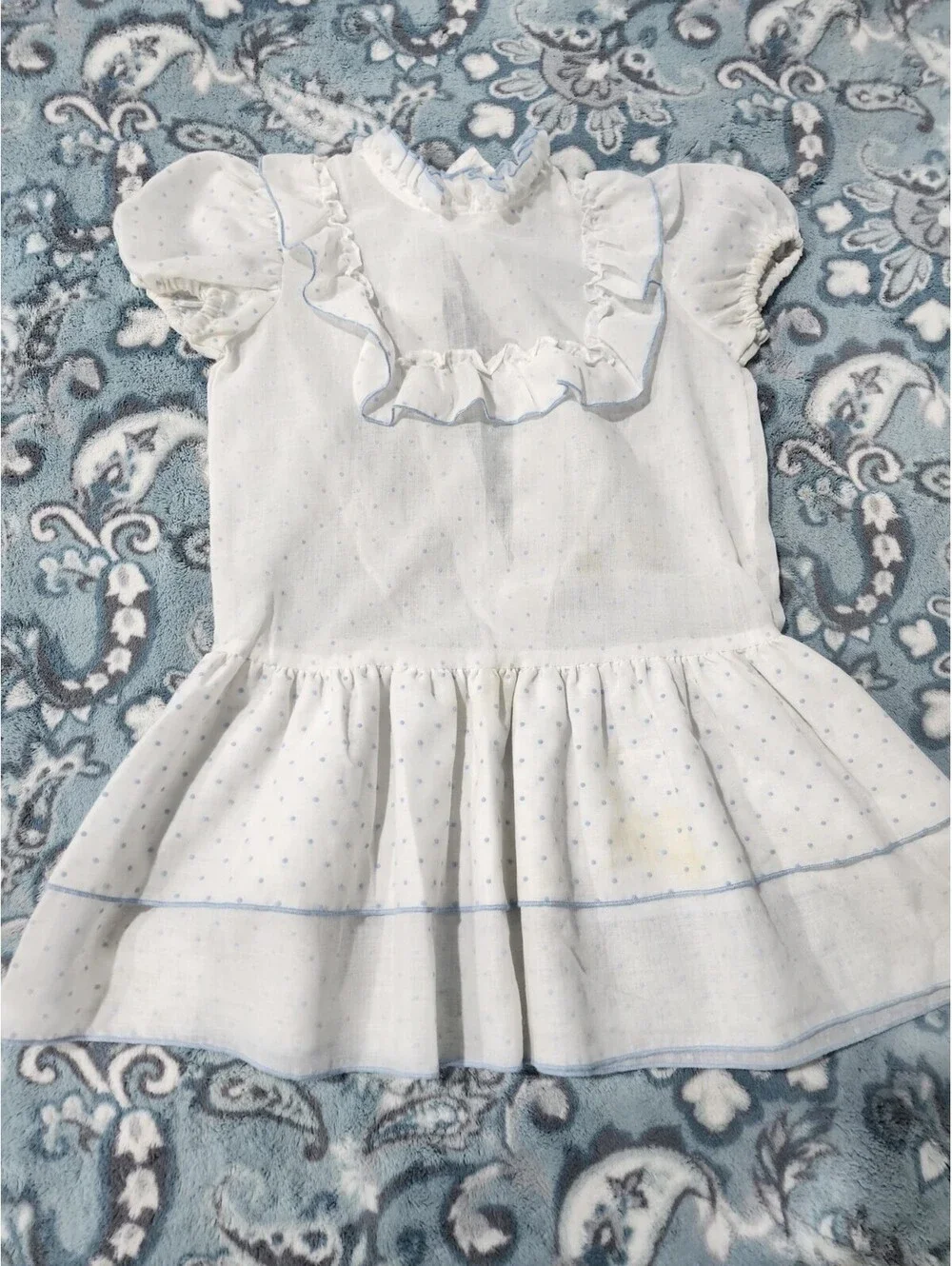 Vintage 1980s Girls Ann Marilyn Kids Dress Rare Size 6